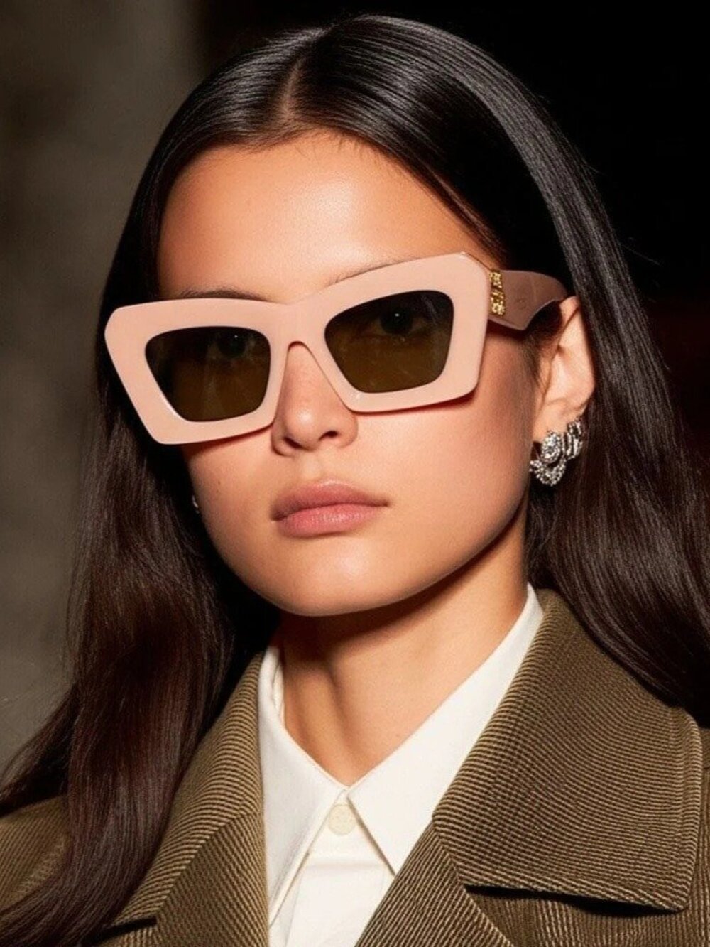 NEW LOEWE LW40145F 72E SUNGLASSES ORANGE WOMEN EYEWEAR LOEWE